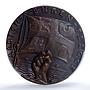 Germany Empire Baralong U 41 Sink Kienast-163 Goetz MS 63 PCGS bronze medal 1915