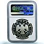 Russia 3 roubles Kolomna Kremlin Y#1604 Architecture PF 70 NGC silver coin 2015