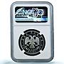 Russia 2 roubles Libra Y#919 Zodiac Signs Scales PF 70 NGC silver coin 2005