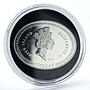 Niue 1 dollar Year of the Rabbit proof colored silver coin 2011
