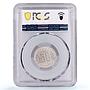 Spitzbergen 50 kopecks Arctic Coal Arktikugol Small Star AU58 PCGS coin 1946
