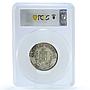 Mexico Football World Cup Brazil Champion Winner SP64 PCGS silver medal 1970