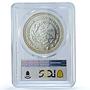 Mexico 1 onza Libertad Angel of Independence KM-613 MS 67 PCGS silver coin 1998