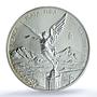 Mexico 1 onza Libertad Angel of Independence KM-613 MS 67 PCGS silver coin 1998