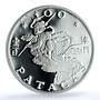 Macau 100 patacas Year Monkey KM-16 Lunar Calendar PR 69 PCGS silver coin 1980