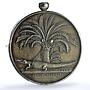 France Egypt Conquest An VII Restrike Lec-11 Crocodile MS 62 PCGS silvered medal