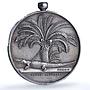 France Egypt Conquest An VII Restrike Lec-11 Crocodile MS 62 PCGS silvered medal