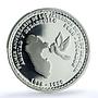 Peru 1 sol Peace Accords Brasilia KM-354 Dove Bird PR 68 PCGS silver coin 1999