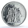 France 10 francs Hercules KM-932 Gad-813 F-364 MS 67 PCGS silver coin 1972