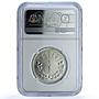 Mongolia 1 togrog State Coinage Coat of Arms KM-8 MS61 NGC silver coin 1925