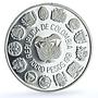 Colombia 10000 pesos Bogota Mint KM-284 Ibero-American proof silver coin 1991