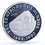 Colombia 10000 pesos Bogota Mint KM-284 Ibero-American proof silver coin 1991