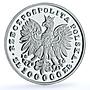 Poland 100000 zlotych Jozef Pilsudski Y#201 Politics proof silver coin 1990