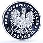 Poland 100000 zlotych Jozef Pilsudski Y#201 Politics proof silver coin 1990