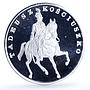Poland 100000 zlotych Tadeusz Kosciuszko Y#200 Horseman proof silver coin 1990
