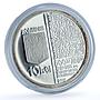 Romania 10 lei Printed Book KM-245 Targoviste Monastery Church silver coin 2008