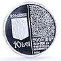 Romania 10 lei Printed Book KM-245 Targoviste Monastery Church silver coin 2008