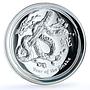 Australia 1 dollar Year Snake High Relief Lunar Series 2 proof silver coin 2013