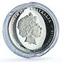 Australia 1 dollar Year Snake High Relief Lunar Series 2 proof silver coin 2013