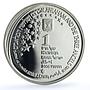 Israel 1 sheqalim Abraham Three Angels KM-409 Biblical Art silver coin 2006