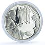Israel 1 sheqalim Abraham Three Angels KM-409 Biblical Art silver coin 2006