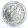 Slovakia 200 korun Wolfgang Kempelen Matte KM-75 Chess Machine silver coin 2004