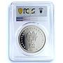 Armenia 100 dram Chess Olympiad Yerevan KM-64 PR 69 PCGS .999 silver coin 1996