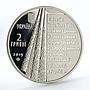Ukraine 2 hryvni Panteleimon Kulish writer critic poet nickel coin 2019
