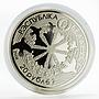 Belarus 20 rubles Folk Legends Series The Cuckoo proof silver coin 2008