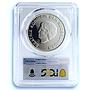 Aruba 25 florin Autonomy KM-22 Anniversary PR 67 PCGS silver coin 2001