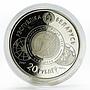 Belarus 20 rubles International Polar Years penguins silver coin 2007