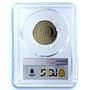 Costa Rica 50 colones Cottontail Rabbit KM-248 Fauna PR69 PCGS NiBrass coin 2023