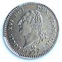France 30 sols Louis XVI No Dot Sem KM-606.1 Gad-39 AU PCGS silver coin 1792 A