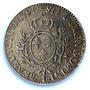 France 1 ecu Louis XVI Pau Cow Mark KM-572 Gad-356a AU PCGS silver coin 1791 I
