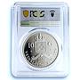 Netherlands Antilles 10 gulden Wilhemina 10 Guilders PR 69 PCGS silver coin 2001