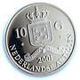 Netherlands Antilles 10 gulden Wilhemina 10 Guilders PR 69 PCGS silver coin 2001