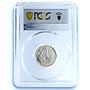 Chad 100 francs Independence KM-1 Robert Kennedy PR 68 PCGS silver coin 1970