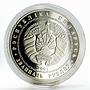 Belarus 20 rubles Olympic Games Biatlon proof silver coin 2001