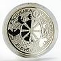 Belarus 20 rubels Folk Legends Series The Stork silver coin 2007