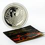 Belarus 20 rubels Folk Legends Series The Stork silver coin 2007