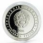 Belarus 20 rubles Discus Thrower proof silver coin 2000