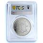 Guinea Equatorial 7000 francs Charlemagne KM-12 Horseman PR 67 PCGS Ag coin 1997