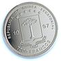 Guinea Equatorial 7000 francs Charlemagne KM-12 Horseman PR 67 PCGS Ag coin 1997
