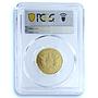 British Virgin 100 dollars Coronation Jubilee KM-23 PR 70 PCGS gold coin 1978