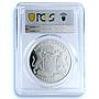 Guyana 50 dollars China Relations KM-66 Flags PR 70 PCGS silver coin 2022