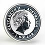 Australia 1 dollars Year of the Dog Lunar Series I silver coin 1oz 2006