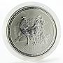 Australia 1 dollar Year of the Rooster Lunar Series I silver coin 1oz 2005