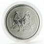 Australia 1 dollar Year of the Rooster Lunar Series I silver coin 1oz 2005