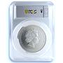 Cook Islands 25 dollars Denali Alaska 7 Summits MS 70 PCGS 5 oz silver coin 2016