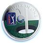 Cook Islands 5 dollars Hole in One PGA Tour Golf PL 69 PCGS silver coin 2013